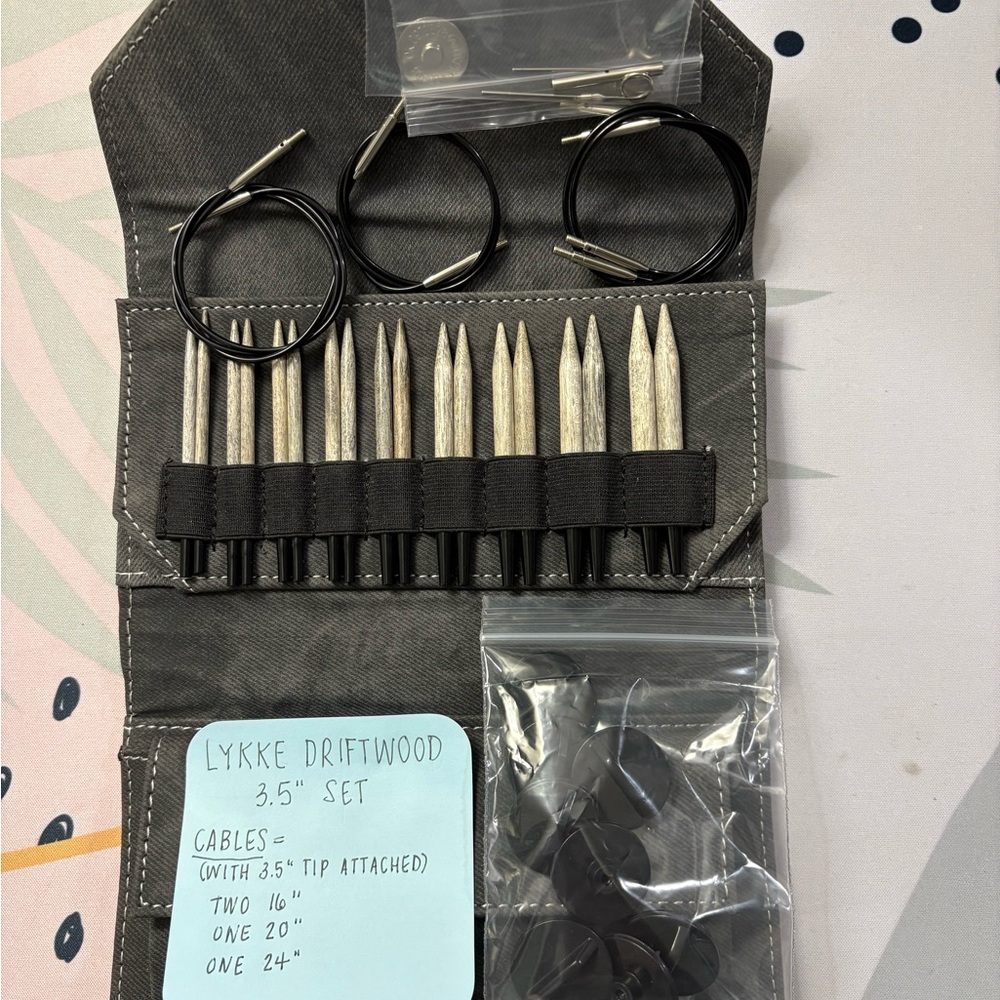 Lykke Driftwood 3.5” interchangeable knitting needle set - Picture 7 of 7